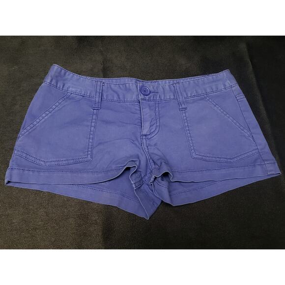 Mossimo Supply Co Blue Cotton Shorty Shorts | Size 1 - Picture 2 of 6